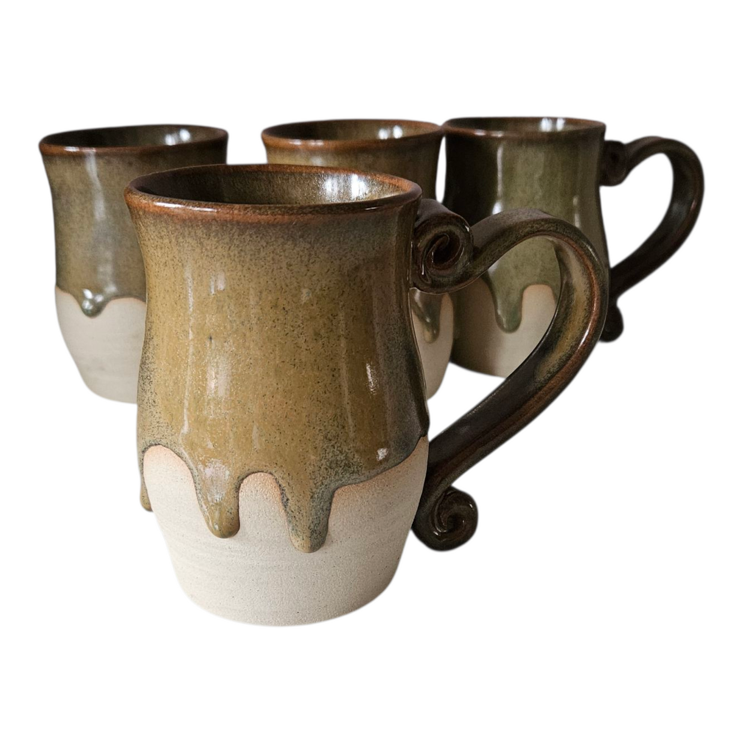 Drips Keramikmugg - Handgjord - brun