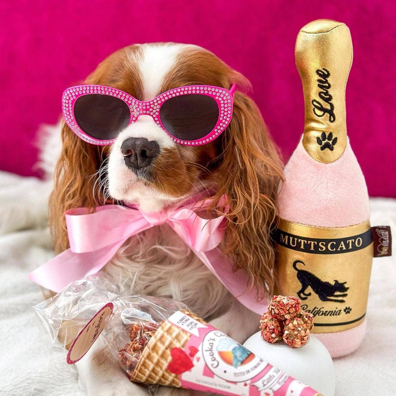 Pink Kisses - kalkon & tonfisk - hundtreats 50 g