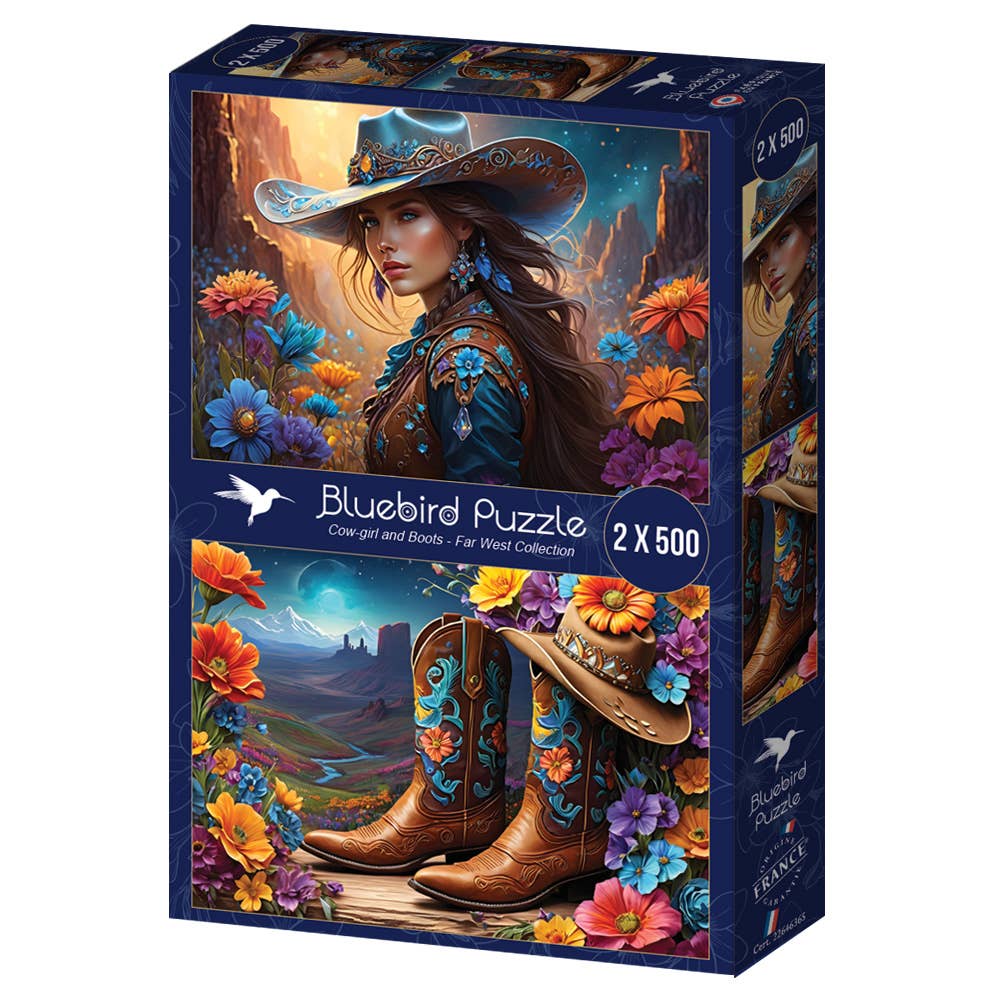Pussel 2 x 500 bitar Cowgirl