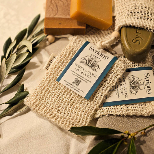 Tvålpåse i sisal - Exfoliering