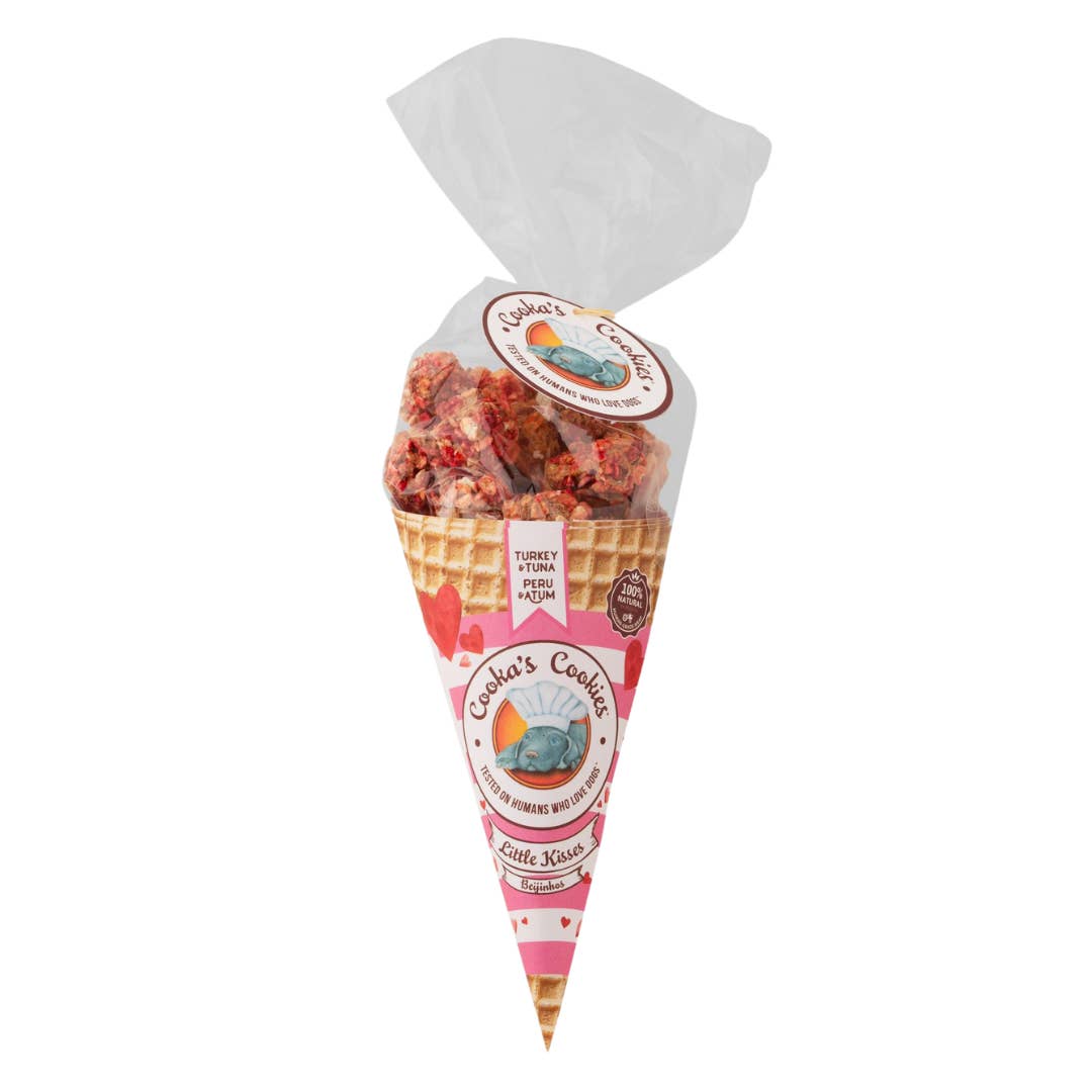 Pink Kisses - kalkon & tonfisk - hundtreats 50 g