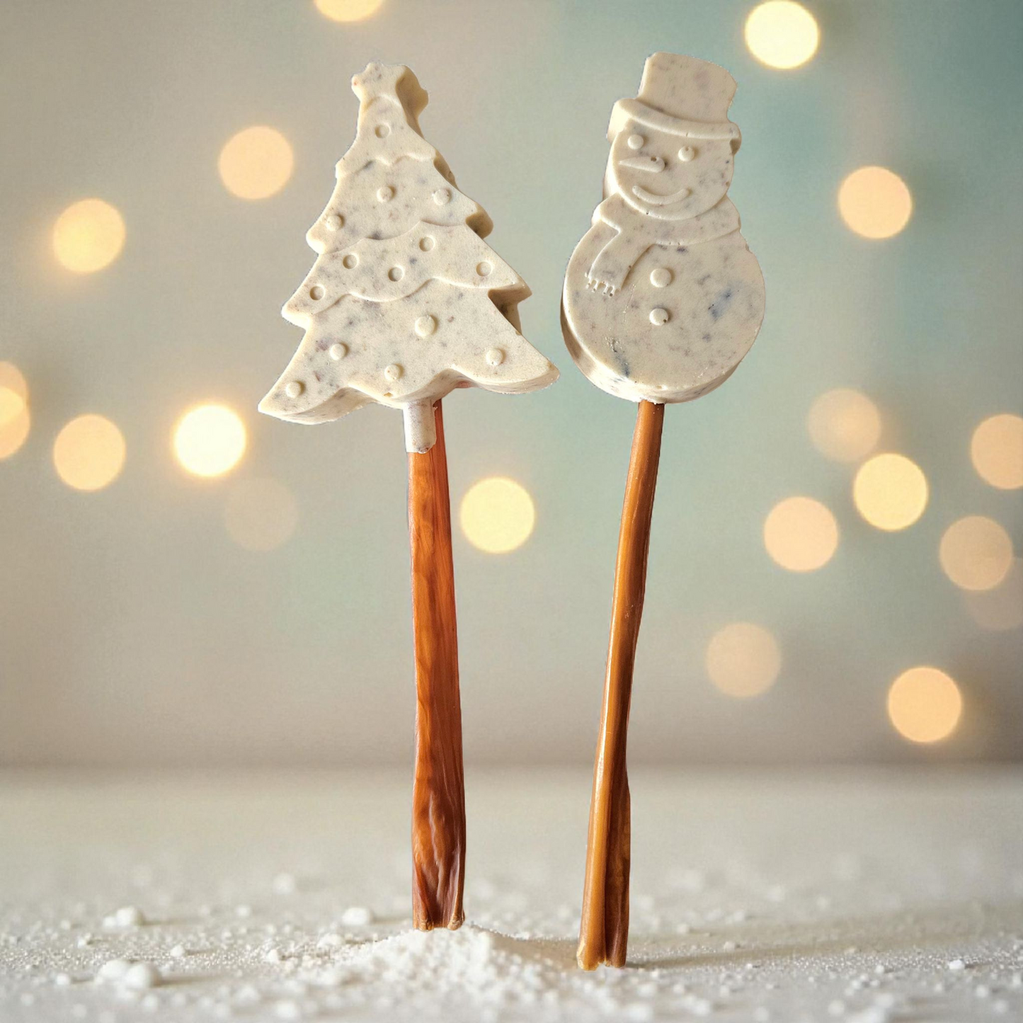 Holiday Lollie - Hundsnack med buffelsmak - SNÖGUBBE