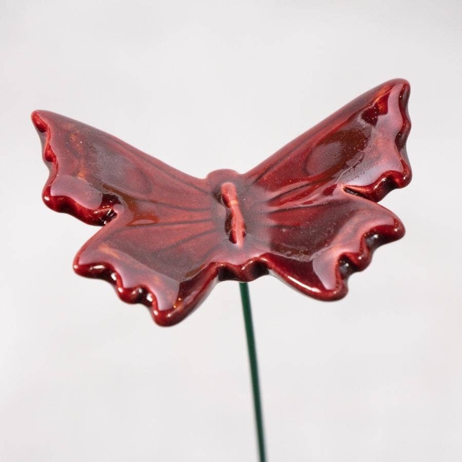 Blomsterdekoration Fjäril i keramik