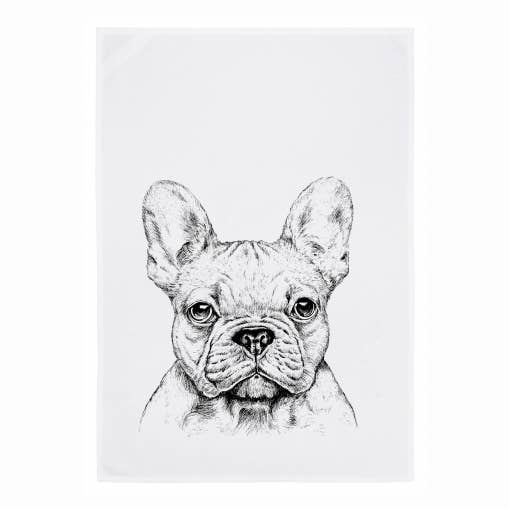 Kökshandduk - Fransk Bulldogg