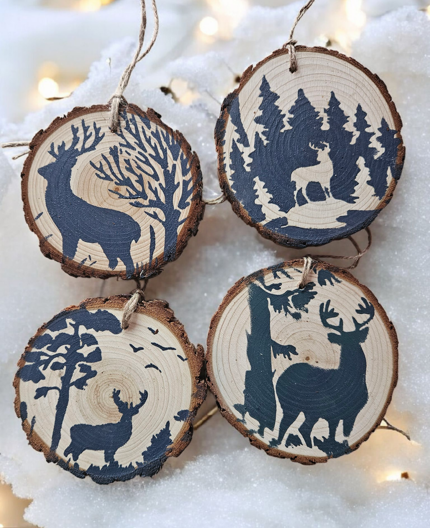 Juldekorationer i trä