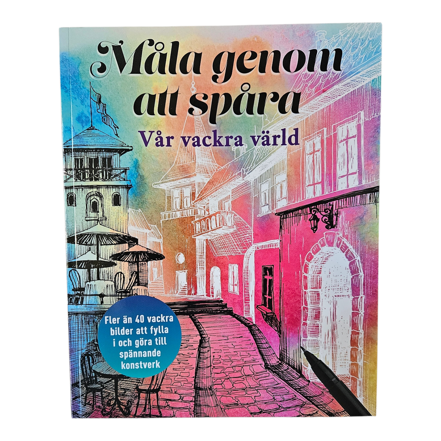 Målarbok för vuxna - Måla genom att spåra