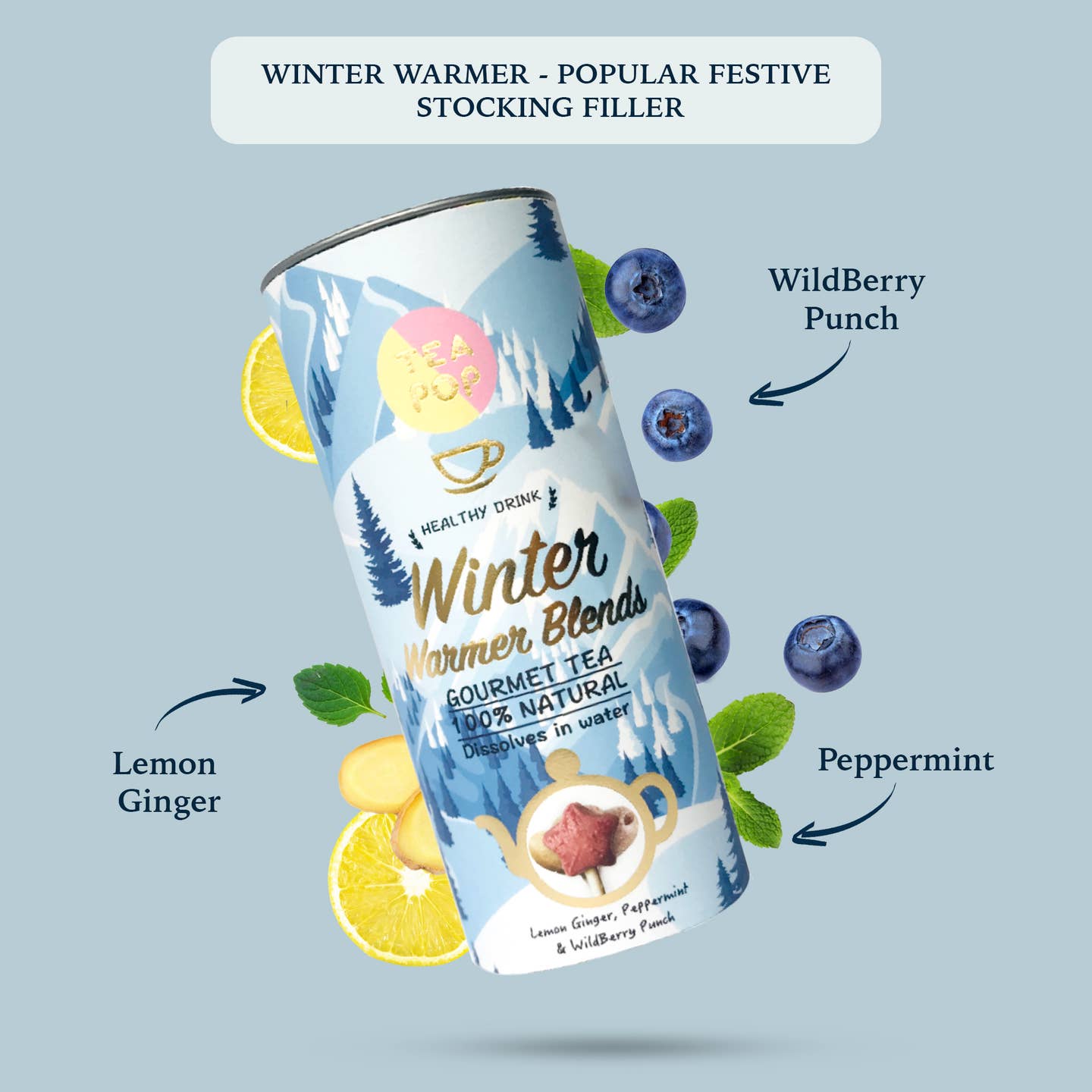Tea pops - te på pinne - Winter Warmer Collection
