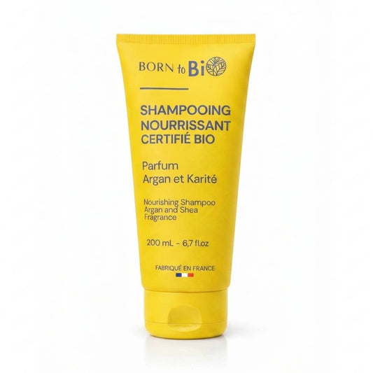Schampo med arganolja och ekologisk sheasmör - 200 ml - Born to Bio