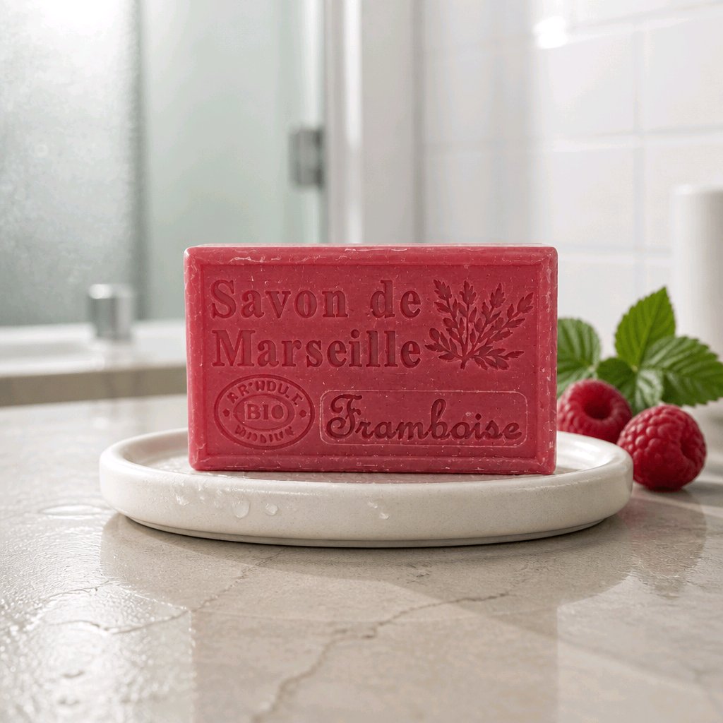 Marseilletvål  - Hallon  - 125 g