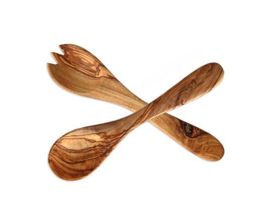 Salladsbestick i olivträ