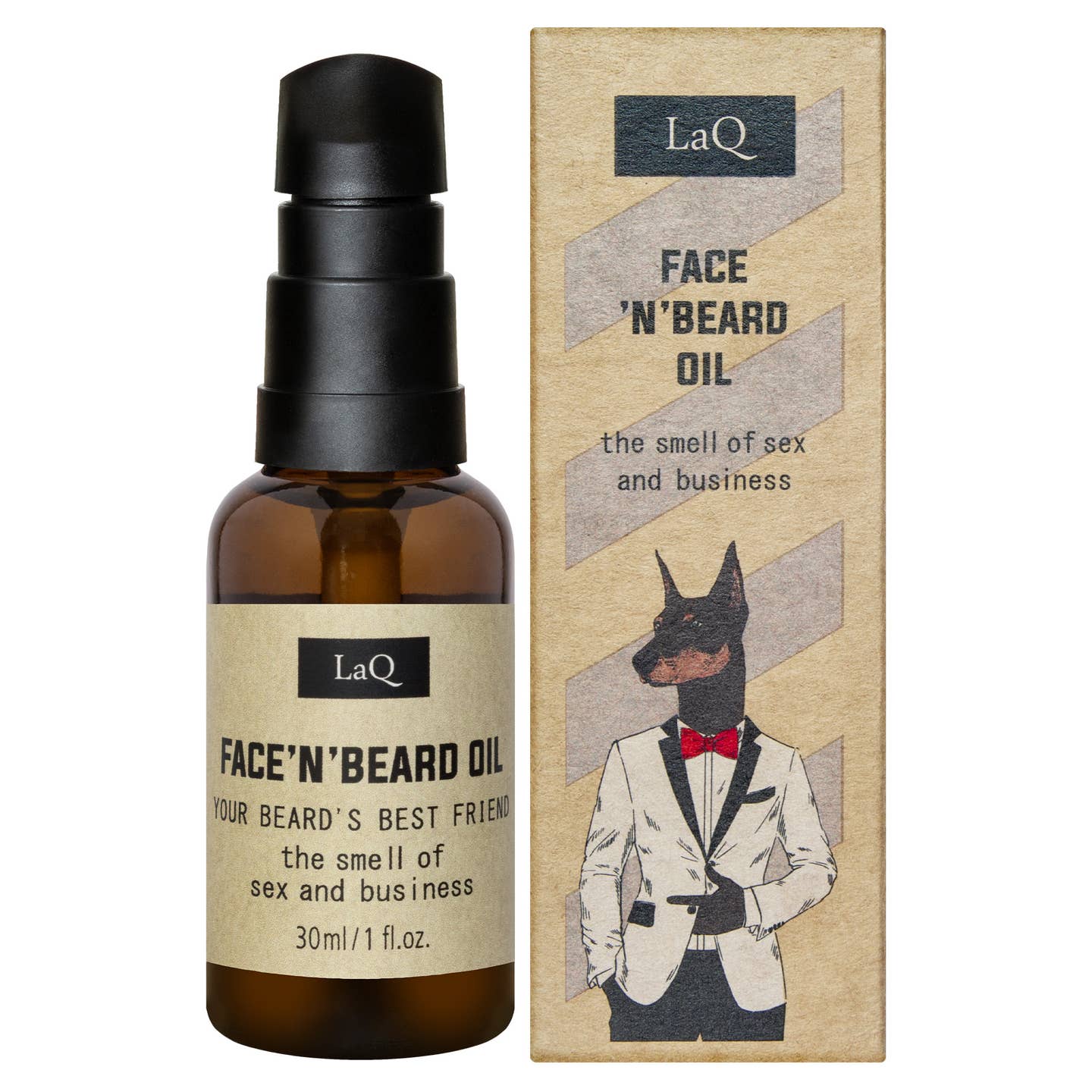 LaQ Face 'n' Beard Oil Doberman - Skäggolja 30 ml